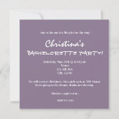 White Blurred Bokeh Lights Glam Party Invitation Kaart (Achterkant)