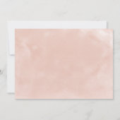 White Blush Floral Beauful Rustic Vrijgezellenfees Kaart (Achterkant)