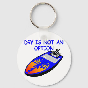 White boat Dry Not Option Sleutelhanger