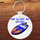 White boat Dry Not Option Sleutelhanger (Voorkant)