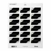 White Bohemian Floral Address Label (Full Sheet)