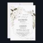 White Boho Floral Wedding Invitation V2 LN Kaart<br><div class="desc">Stuur je gasten een mooie trouwuitnodiging met je mooie White Boho Bohemian Floral V2 Wedding Invitation.</div>