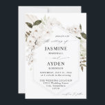 White Boho Floral Wedding Invitation V2 LN Kaart<br><div class="desc">Stuur je gasten een mooie trouwuitnodiging met je mooie White Boho Bohemian Floral V2 Wedding Invitation.</div>