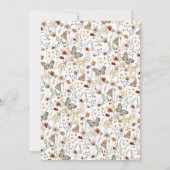 White Boho Wedding Uitnodiging (Achterkant)