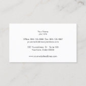 White Bokeh Glitter Modern Mode & Beauty Visitekaartje (Achterkant)