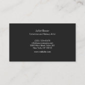 White Bokeh Makeup Artist Lipstick Logo Beauty Visitekaartje (Achterkant)