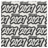 White Bold Brush Klasse van 2027 Stof (Swatch)