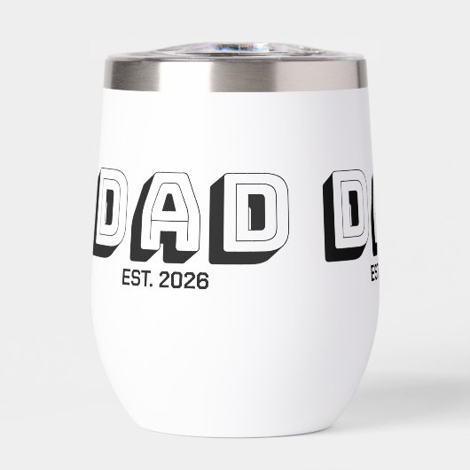 White Bold Varsity Established Dad (Voorkant)