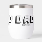 White Bold Varsity Established Dad (Achterkant)