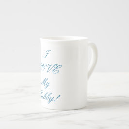 White, Bone China Mok