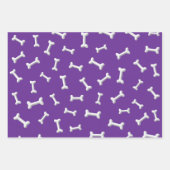 White Bones On Purple Background Custom Inpakpapier Vel (Voorkant)