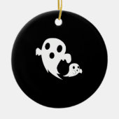 White Boo  Keramisch Ornament (Voorkant)