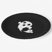 White Boo  Papieren Bordje (Gekanteld)