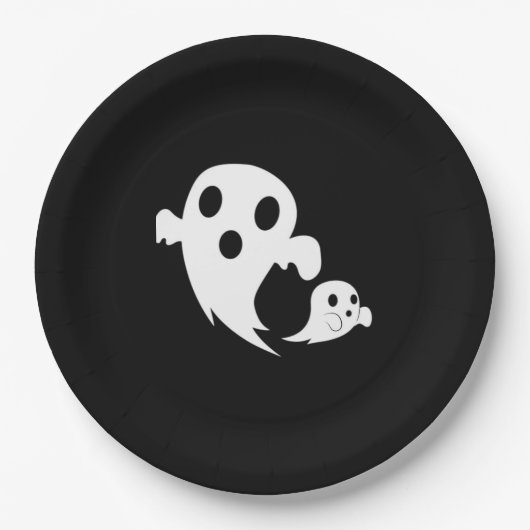 White Boo  Papieren Bordje (Voorkant)