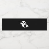 White Boo Waterfles Etiket (Enkel label)