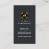 White Border Lijst House Rebars Green Tree Block Visitekaartje (Achterkant)