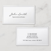 White Border Transport Broker Visitekaartje (Voorkant / Achterkant)