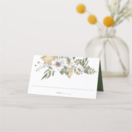 White Botanical Bohemian Plaatskaartje
