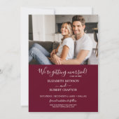 White Botanicals Photo Wedding Save The Date (Achterkant)