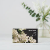 White Bougainvillea Flowers Visitekaartje (Staand voorkant)