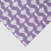 White Bouquet on Lavender Tissuepapier (Detail)