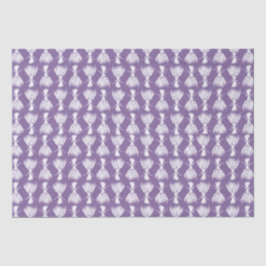 White Bouquet on Lavender Tissuepapier