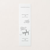 White Bouquet we doen het met kalligrafie over lan Kaart (Buitenkant ongevouwen)