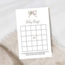 White Bow  Baby Bingo spel