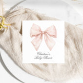 White Bow-Baby shower Servet
