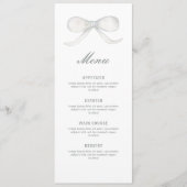 White Bow Classic Menu (Voorkant)