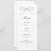 White Bow Classic Menu (Voorkant / Achterkant)