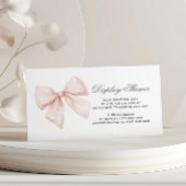 White Bow Display Baby shower Enclosure Kaart