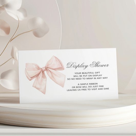 White Bow Display Baby shower Enclosure Kaart