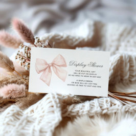 White Bow Display Baby shower Enclosure Kaart