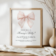 White Bow Hoe groot is het buikdouchespel van mama