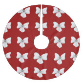 White Bow Kerstboomrok Kerstboom Rok (Voorkant)