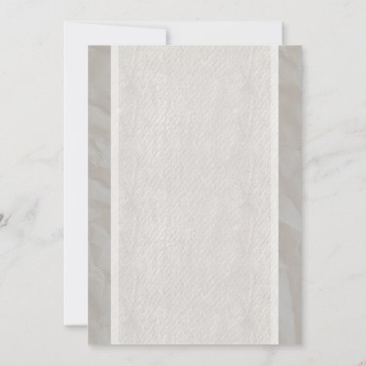 White Bow Linen Bridal Shower Invitations Kaart (Achterkant)