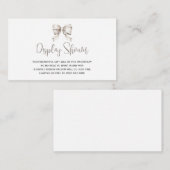 White Bow lint  Display Douche Informatiekaartje (Voorkant / Achterkant)