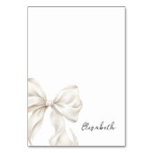 White Bow Naam Plaats Kaart (Voorkant)