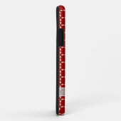 White bow op rood Case-Mate iPhone case (Achterkant/rechts)