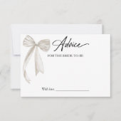 White Bow Vrijgezellenfeest Advies Kaart (Voorkant)