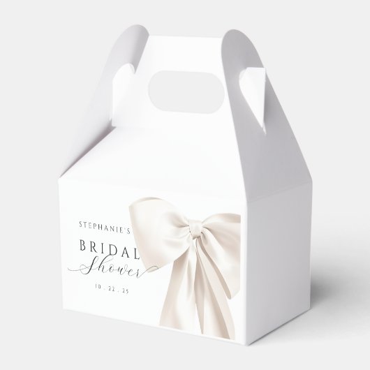 White Bow-Vrijgezellenfeest Bedankdoosjes (Achterkant)