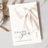 White Bow-Vrijgezellenfeest Bedankkaart