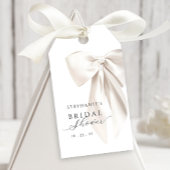White Bow-Vrijgezellenfeest Cadeaulabel