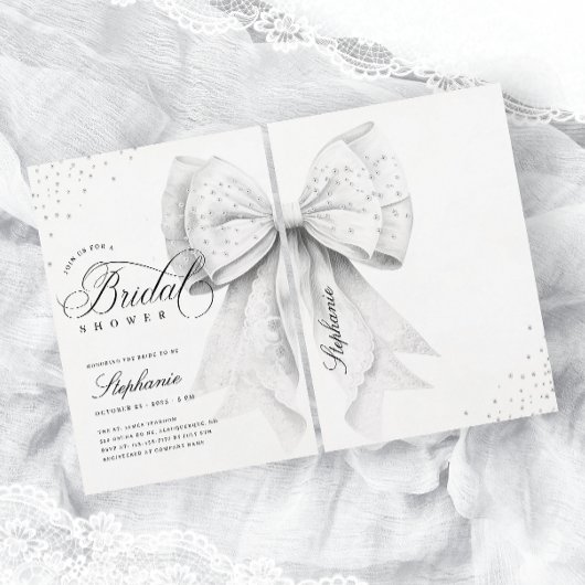 White Bow-Vrijgezellenfeest Kaart