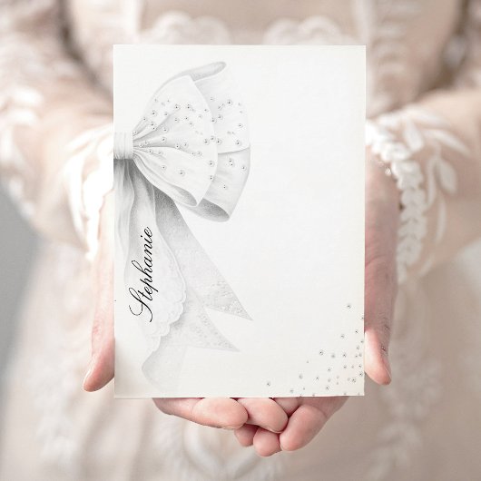 White Bow-Vrijgezellenfeest Kaart