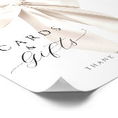 White Bow Vrijgezellenfeest Kaarten & Geschenken T Poster (Hoek)