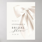 White Bow Vrijgezellenfeest Poster (Voorkant)