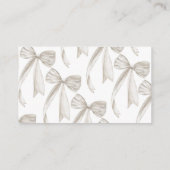 White Bow Vrijgezellenfeest Recept Aanvraag Informatiekaartje (Achterkant)