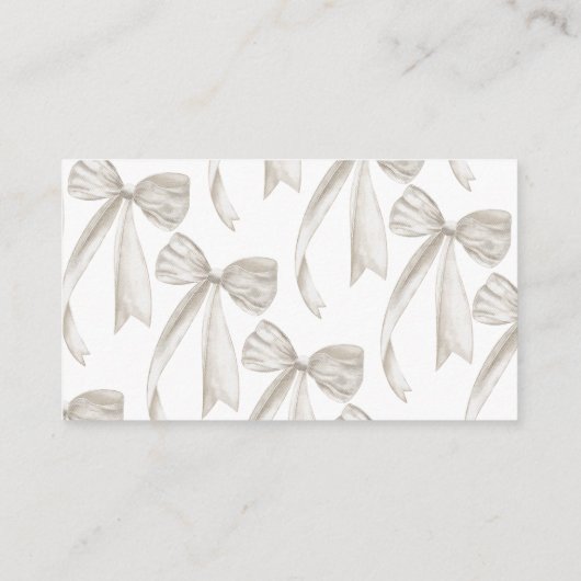 White Bow Vrijgezellenfeest Recept Aanvraag Informatiekaartje (Achterkant)